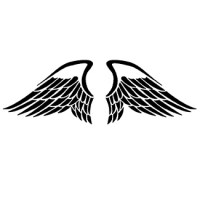 pegatinas y vinilos decorativos silueta de alas